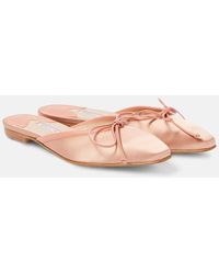 Manolo Blahnik - Ballerimu 10 Satin Mules - Lyst