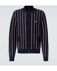 Prada - Wool And Silk Cardigan - Lyst