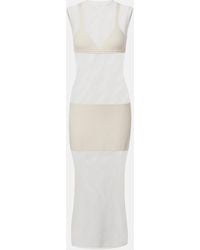 Stella McCartney - Crochet Cotton Midi Dress - Lyst
