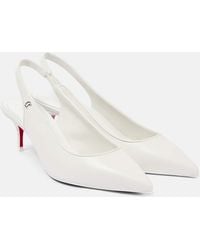 Christian Louboutin - Sporty Kate Sling 55 Leather Slingback Pumps - Lyst