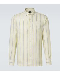 Fedeli - Striped Linen Shirt - Lyst