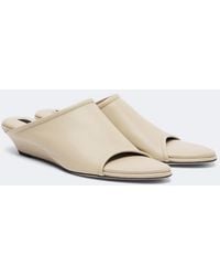 Christen - Stretch Leather Wedge Mules - Lyst
