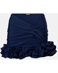 Jacquemus - Playa Ruffled Jersey Miniskirt - Lyst