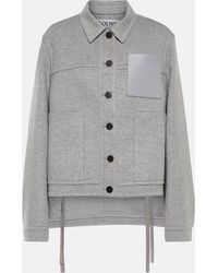 Loewe - Wool-cashmere Workwear Jacket - Lyst