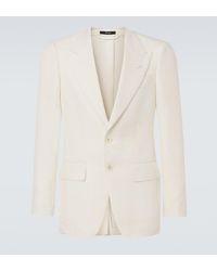Tom Ford - Shelton Wool, Silk, And Linen Blazer - Lyst