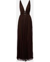 Tory Burch - Belted Jersey Maxi Dress - Lyst