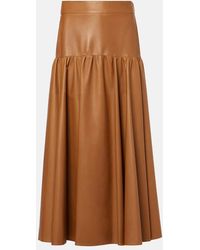 Saint Laurent - Gonna Midi - Lyst
