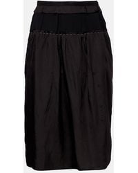 Maison Margiela - Paneled Midi Skirt - Lyst