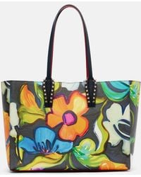 Christian Louboutin - Cabata Small Floral Leather Tote Bag - Lyst