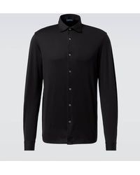 Thom Sweeney - Camisa En Jersey De Algodon - Lyst