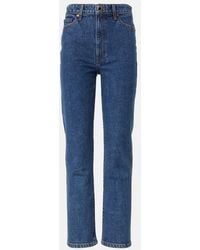 KHAITE - Abigail High-Rise Straight Jeans - Lyst