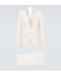 Brunello Cucinelli - Cotton And Cashmere-Blend Suit - Lyst
