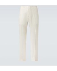 ZEGNA - Linen Straight Pants - Lyst