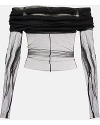 Christopher Esber - Off-Shoulder-Top Aus Seide - Lyst