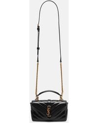 Saint Laurent - College Mini Leather Shoulder Bag - Lyst