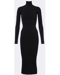 Gucci - Jersey Turtleneck Midi Dress - Lyst