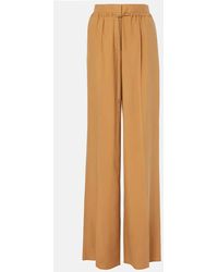Max Mara - Grana Silk Wide-Leg Pants - Lyst