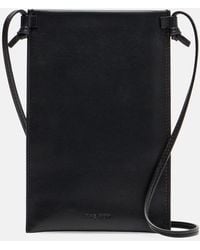 The Row - Camie Leather Pouch With Strap - Lyst