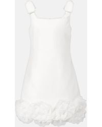 Self-Portrait - Robe De Mariee En Crepe A Fleurs - Lyst