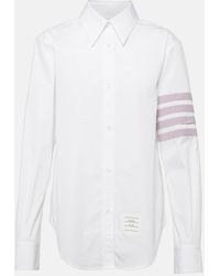 Thom Browne - Camisa 4-Bar de popelin de algodon - Lyst