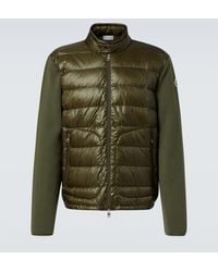 Moncler - Archivio Wool-Trimmed Cardigan - Lyst