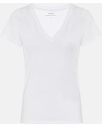 Vince T-Shirt aus Baumwoll-Jersey - Weiß