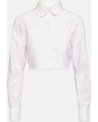 Thom Browne - Cropped Cotton Shirt - Lyst