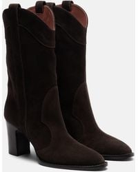 Paris Texas - Belle Suede Ankle Boots - Lyst