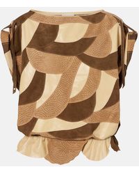 Isabel Marant - Dalmy Perforated Suede Top - Lyst