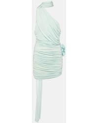 Magda Butrym - Scarf-Detail Ruched Jersey Minidress - Lyst