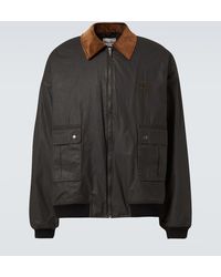 Miu Miu - Bomberjacke Aus Baumwollpopeline Mit Cord - Lyst
