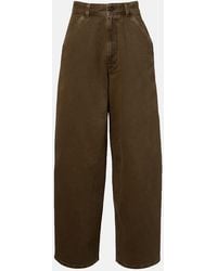 Lemaire - High-Rise Wide-Leg Jeans - Lyst