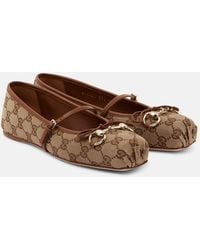 Gucci - Horsebit Ballet Flats - Lyst