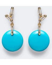 Suzanne Kalan - 18Kt Drop Earrings With Diamonds And - Lyst