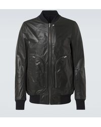 Rick Owens - Bomberjacke Bauhaus Flight Aus Leder - Lyst