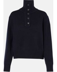 Nili Lotan - Cashmere Buttoned Turtleneck Sweater - Lyst