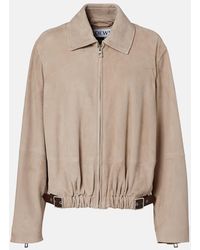 Loewe - Suede Jacket - Lyst