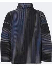 Homme Plissé Issey Miyake - Blend Of Lights Pleated Printed Top - Lyst