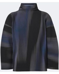 Homme Plissé Issey Miyake - Blend Of Lights Pleated Printed Top - Lyst