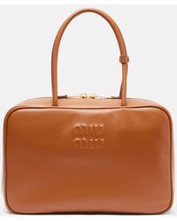 Miu Miu - Tote Beau Aus Leder - Lyst