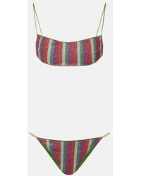 Oséree - Lumiere Striped Bikini - Lyst