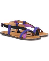 Isabel Marant Sandales Jalmee en daim - Violet