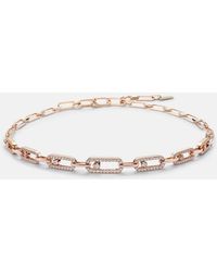 Messika - Move Link 18Kt Rose Choker With Diamonds - Lyst