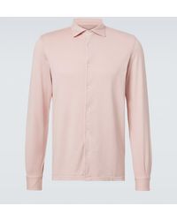Fedeli - Jason Cotton Jersey Shirt - Lyst