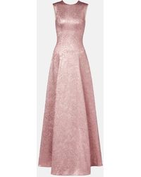Emilia Wickstead - Nodin Open-Back Cloque Gown - Lyst