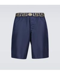Versace - Greca Border Swim Shorts - Lyst