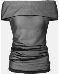 Proenza Schouler - Allegra Ruched Off-Shoulder Top - Lyst