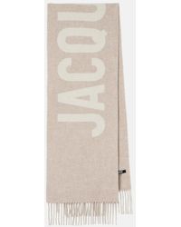 Jacquemus - Logo Jacquard Virgin Wool Scarf - Lyst