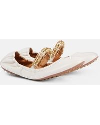 Tod's - Leather Ballet Flats - Lyst