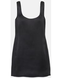 KHAITE - Pranta Silk Satin Minidress - Lyst